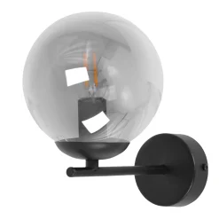 Sklep Kaja Minimalistyczny kinkiet z grafitowym kloszem K-5307 z serii GAMMA