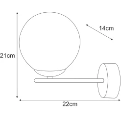 Sklep Kaja Minimalistyczny kinkiet z grafitowym kloszem K-5307 z serii GAMMA