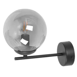 Sklep Kaja Minimalistyczny kinkiet z grafitowym kloszem K-5307 z serii GAMMA