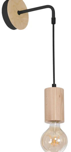 Sklep Kaja Minimalistyczny kinkiet z drewnianymi elementami MLP8824 z serii LINES | Kaja Oś