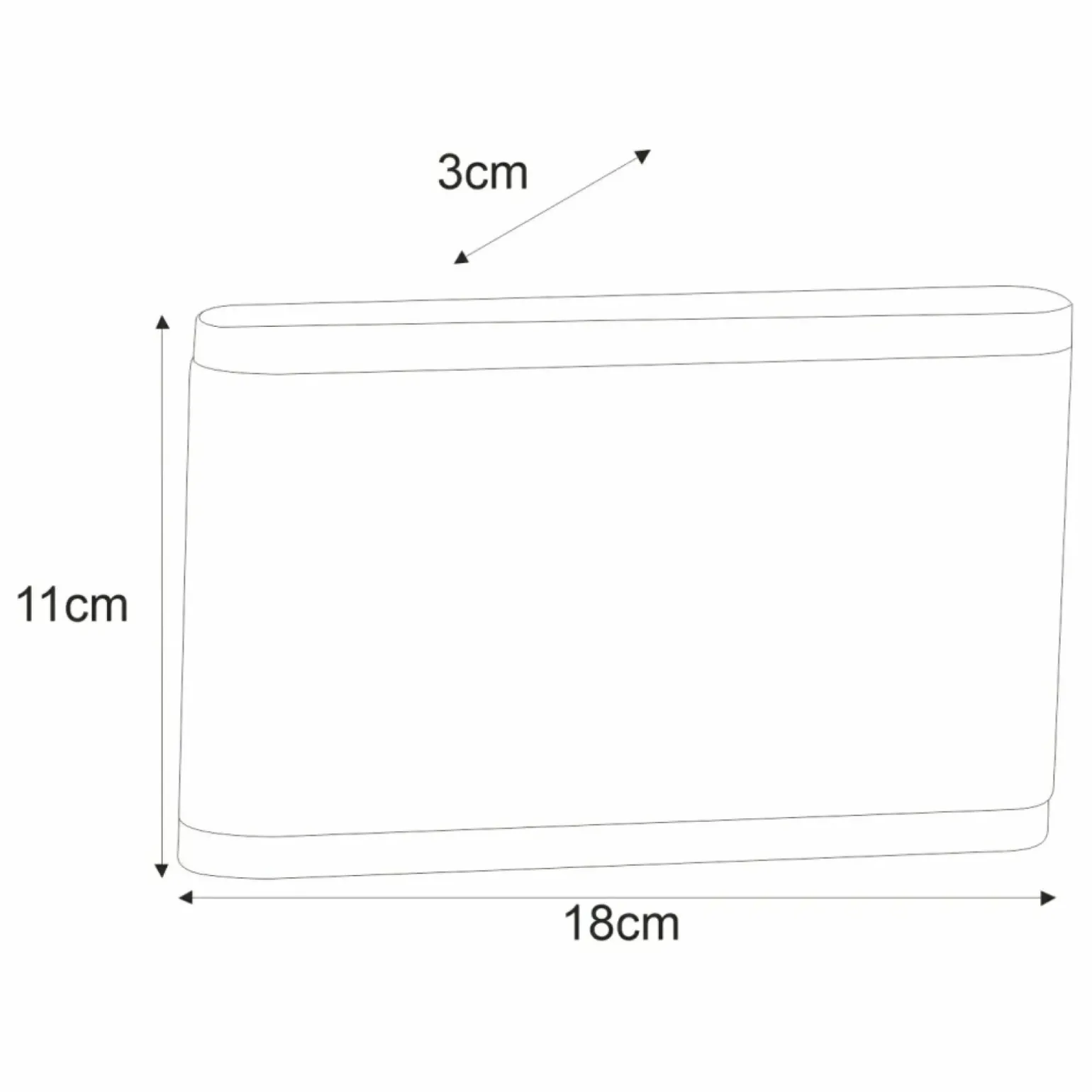Sklep Kaja Minimalistyczny, płaski kinkiet ogrodowy K-8149 SITRA | Kaja