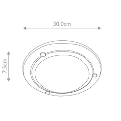 Sklep Kaja Minimalistyczny plafon sufitowy BERWICK-F-BLACK z serii BERWICK