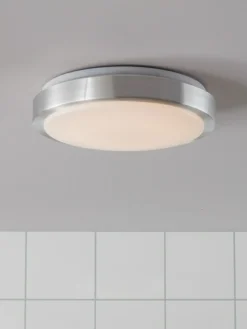 Sklep Kaja Minimalistyczny plafon w kolorze aluminium 105958 | Kaja Oświetlenie