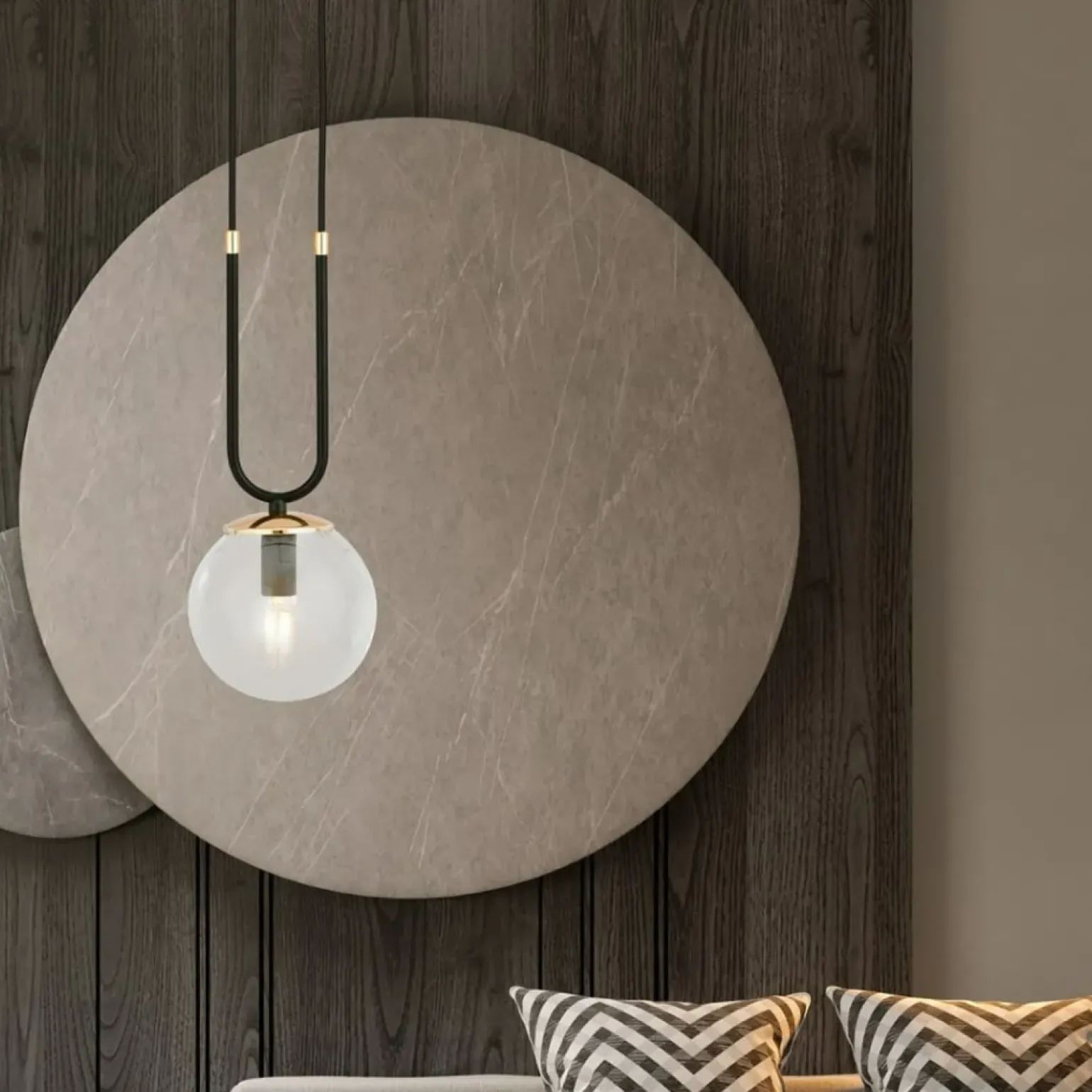 Discount Minimalistyczny, pojedynczy zwis do sypialni 1114/1 GLAM | Kaja Żyrandole Nowoczesne