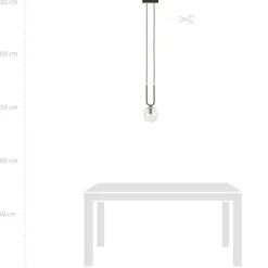 Discount Minimalistyczny, pojedynczy zwis do sypialni 1114/1 GLAM | Kaja Żyrandole Nowoczesne
