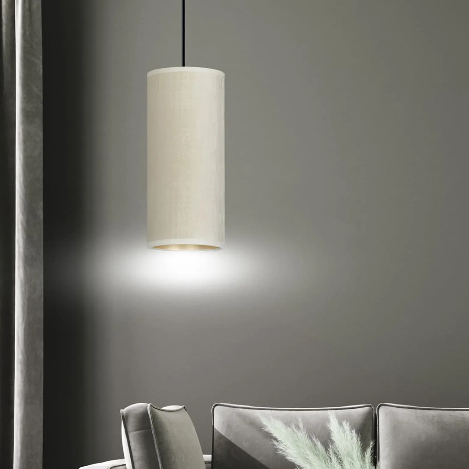 Sklep Kaja Minimalistyczny zwis z wąskim abażurem 1059/1 BENTE | Kaja Oświetlenie