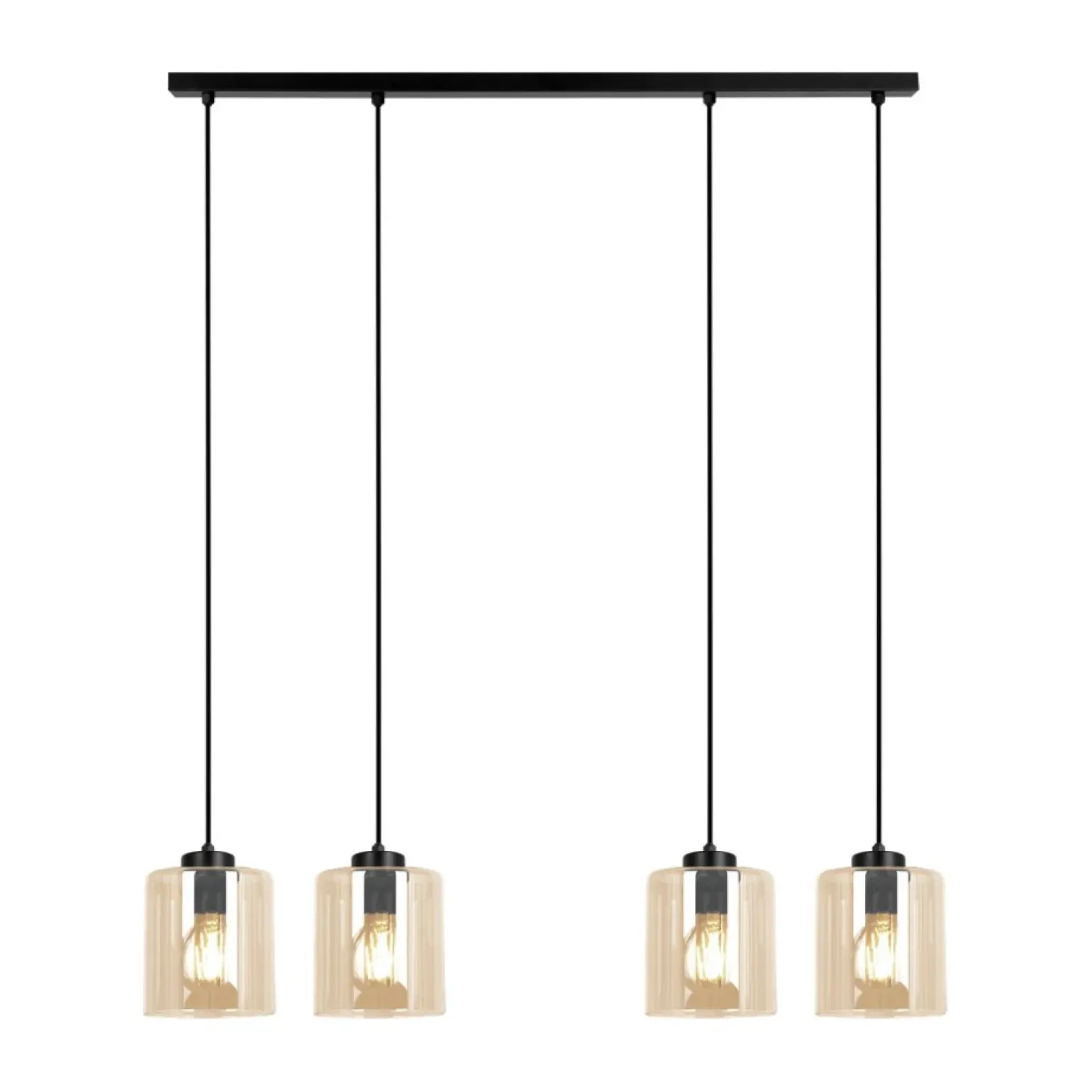 Outlet Miodowa lampa wisząca do przytulnej jadalni K-5571 z serii SORO Żyrandole Nowoczesne