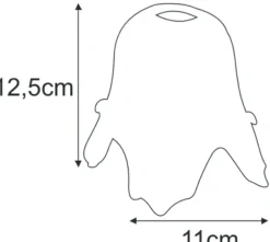 Sklep Kaja Mleczno-pomarańczowy klosz na mały gwint K-HP 171 KLOSZ