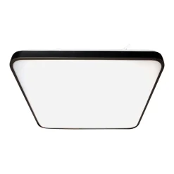 Sklep Kaja Mleczny plafon LED, czarna ramka 37x37cm 4000K ML7935 FABIO | Kaja