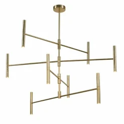 Store Modernistyczna lampa wisząca w kolorze mosiądzu ANT 8392 LIVI | Kaja Żyrandole Nowoczesne