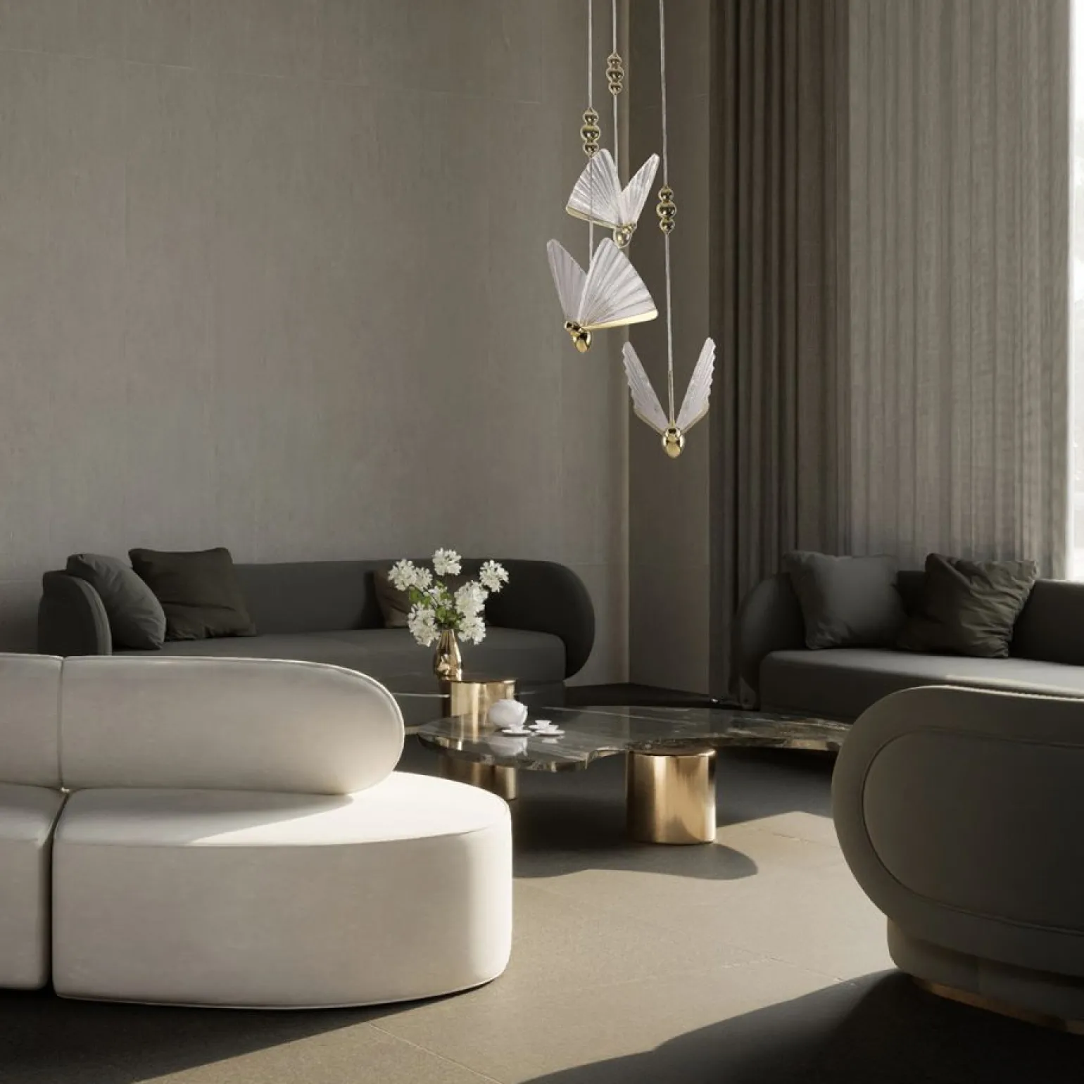 Sklep Kaja Modernistyczna lampa wisząca motyle LP-1715/3P MARIPOSA | Kaja