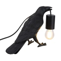 Sklep Kaja Modernistyczna lampka nocna ptak ABR-KARD-K RAVEN | Kaja Oświetlenie