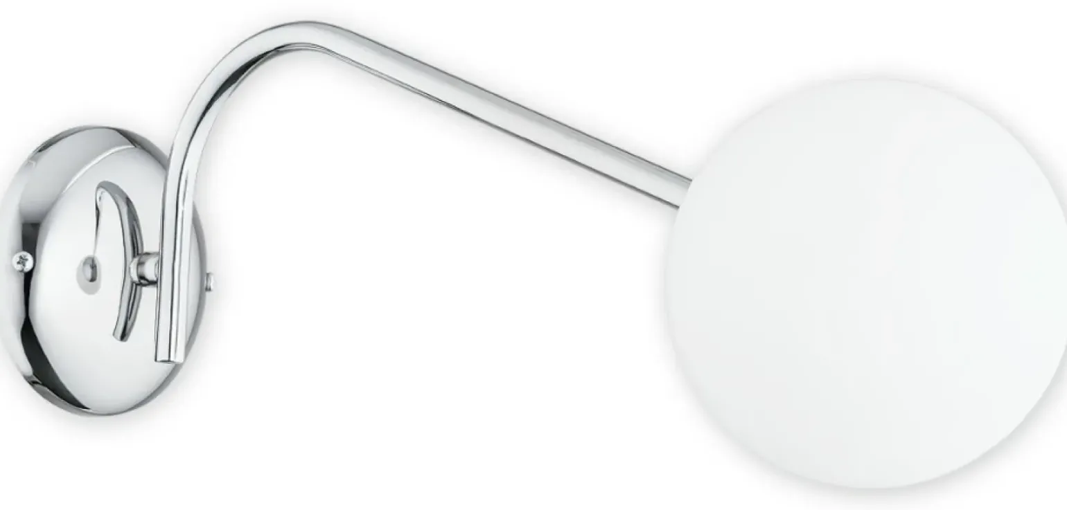 Sklep Kaja Modernistyczny kinkiet z kulistym kloszem O2901 K1 CH | Kaja