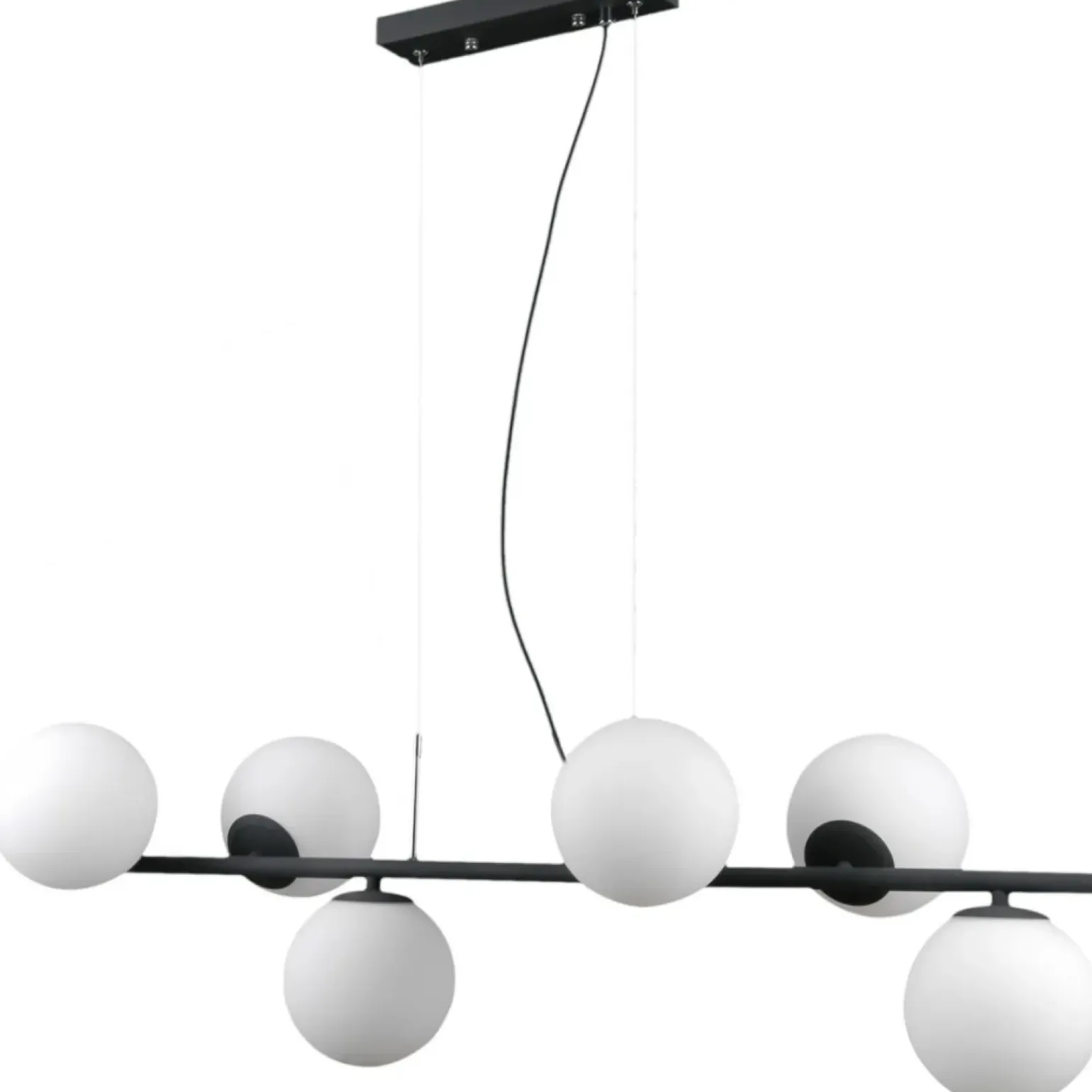 Store Molekularna, czarna lampa wisząca PND-5510-6-BK RADDI | Kaja Żyrandole Nowoczesne