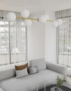 Store Molekularna lampa wisząca do jadalni, nad stół 1242/8 z serii GRAVITY Żyrandole Nowoczesne