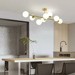 Clearance Molekularna, złota lampa nad stół LP-002/8P DORADO | Kaja Oświetlenie Żyrandole Nowoczesne