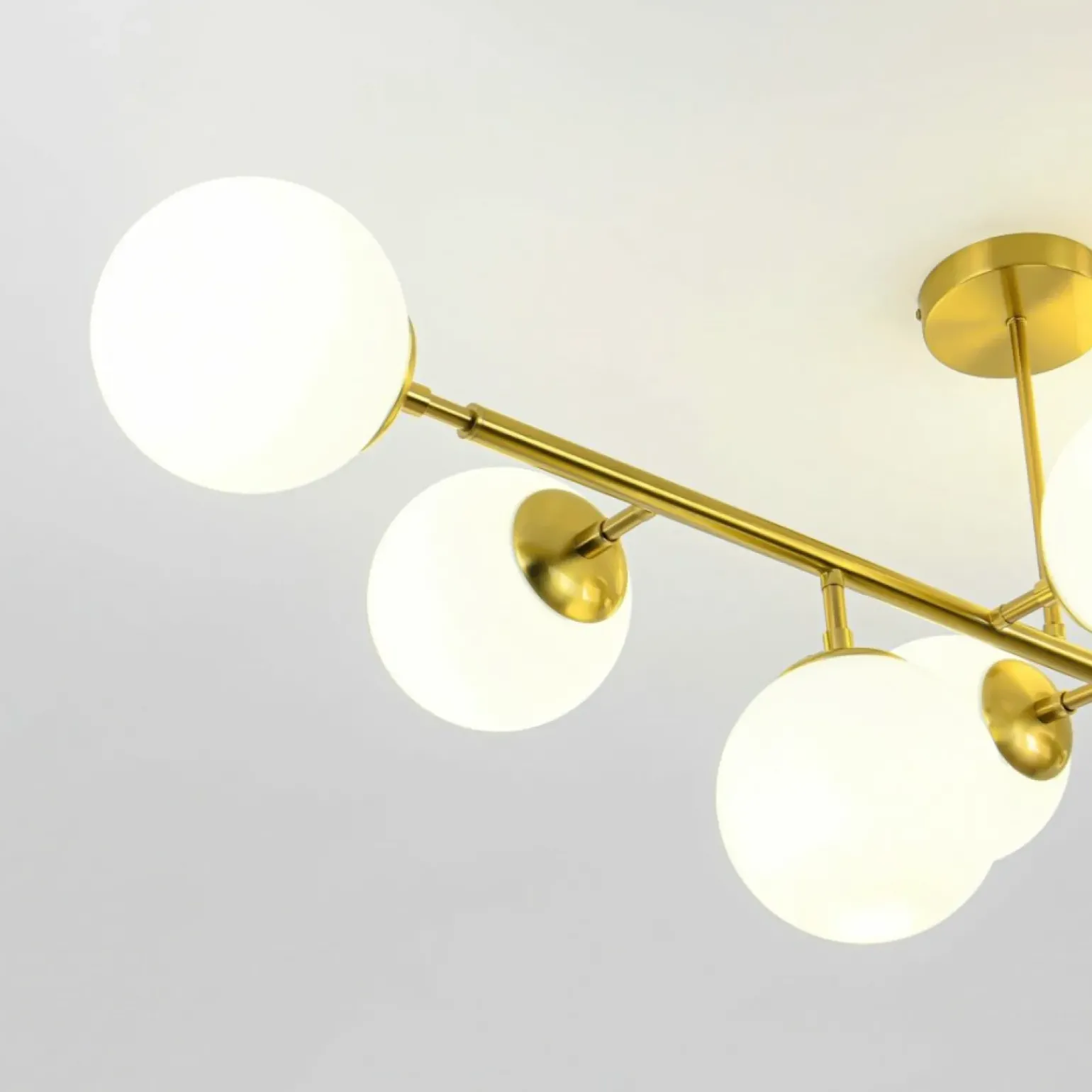 Clearance Molekularna, złota lampa nad stół LP-002/8P DORADO | Kaja Oświetlenie Żyrandole Nowoczesne