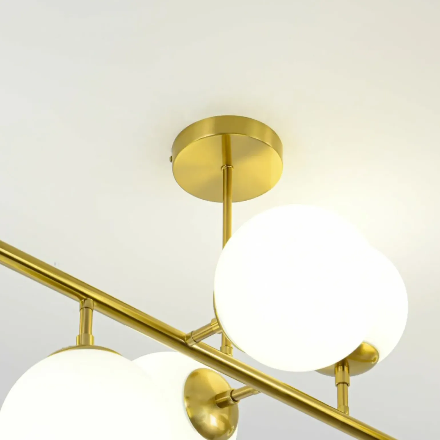 Clearance Molekularna, złota lampa nad stół LP-002/8P DORADO | Kaja Oświetlenie Żyrandole Nowoczesne