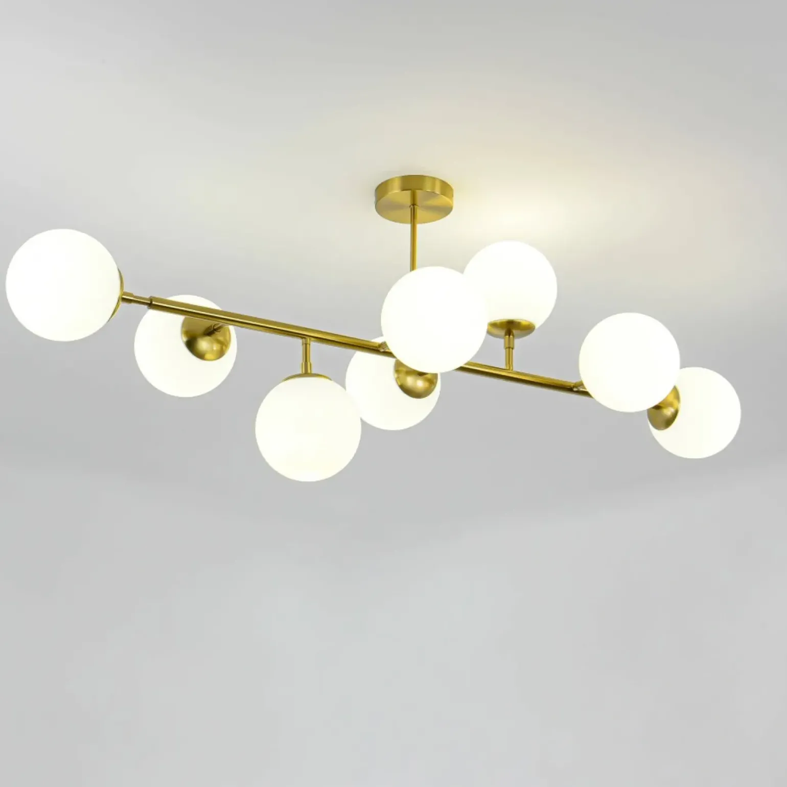 Clearance Molekularna, złota lampa nad stół LP-002/8P DORADO | Kaja Oświetlenie Żyrandole Nowoczesne