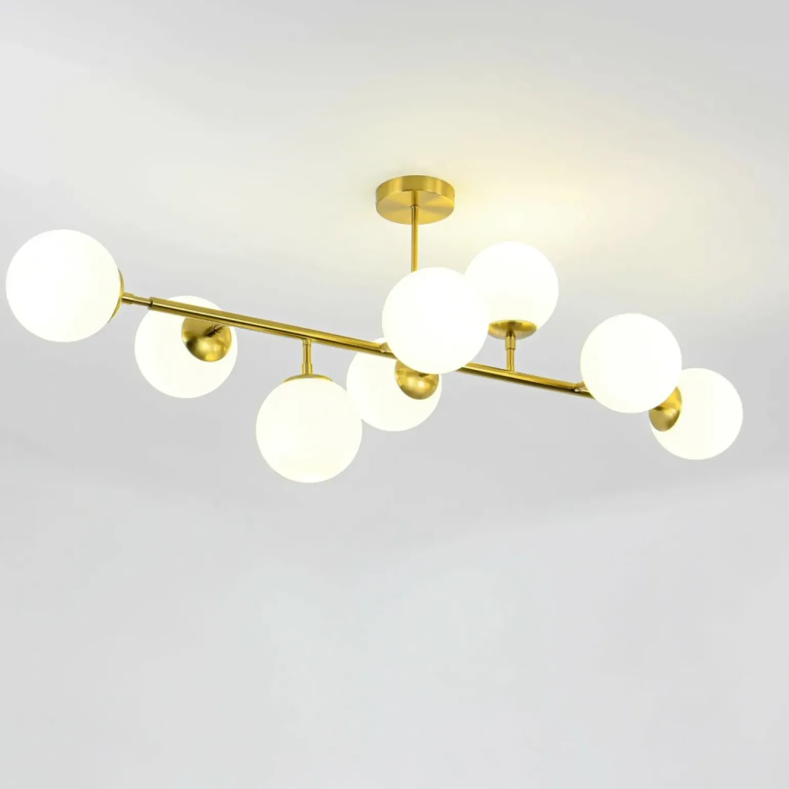 Clearance Molekularna, złota lampa nad stół LP-002/8P DORADO | Kaja Oświetlenie Żyrandole Nowoczesne