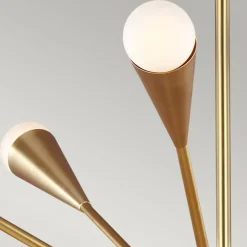 Hot Mosiężna lampa sufitowa, nowoczesna FE-JAX10-BB z serii JAX Żyrandole Nowoczesne