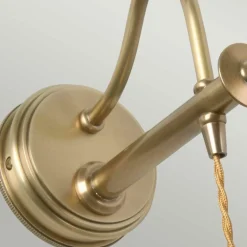 Sklep Kaja Mosiężny kinkiet ścienny z kloszem DOUILLE1-AB z serii DOUILLE