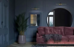 Sklep Kaja Mosiężny kinkiet ścienny, zintegrowany LED 8168 | Kaja Oświetlenie