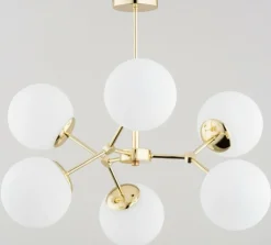 Clearance Niebanalna lampa sufitowa z mlecznymi kloszami AL 63118 | Kaja Żyrandole Nowoczesne