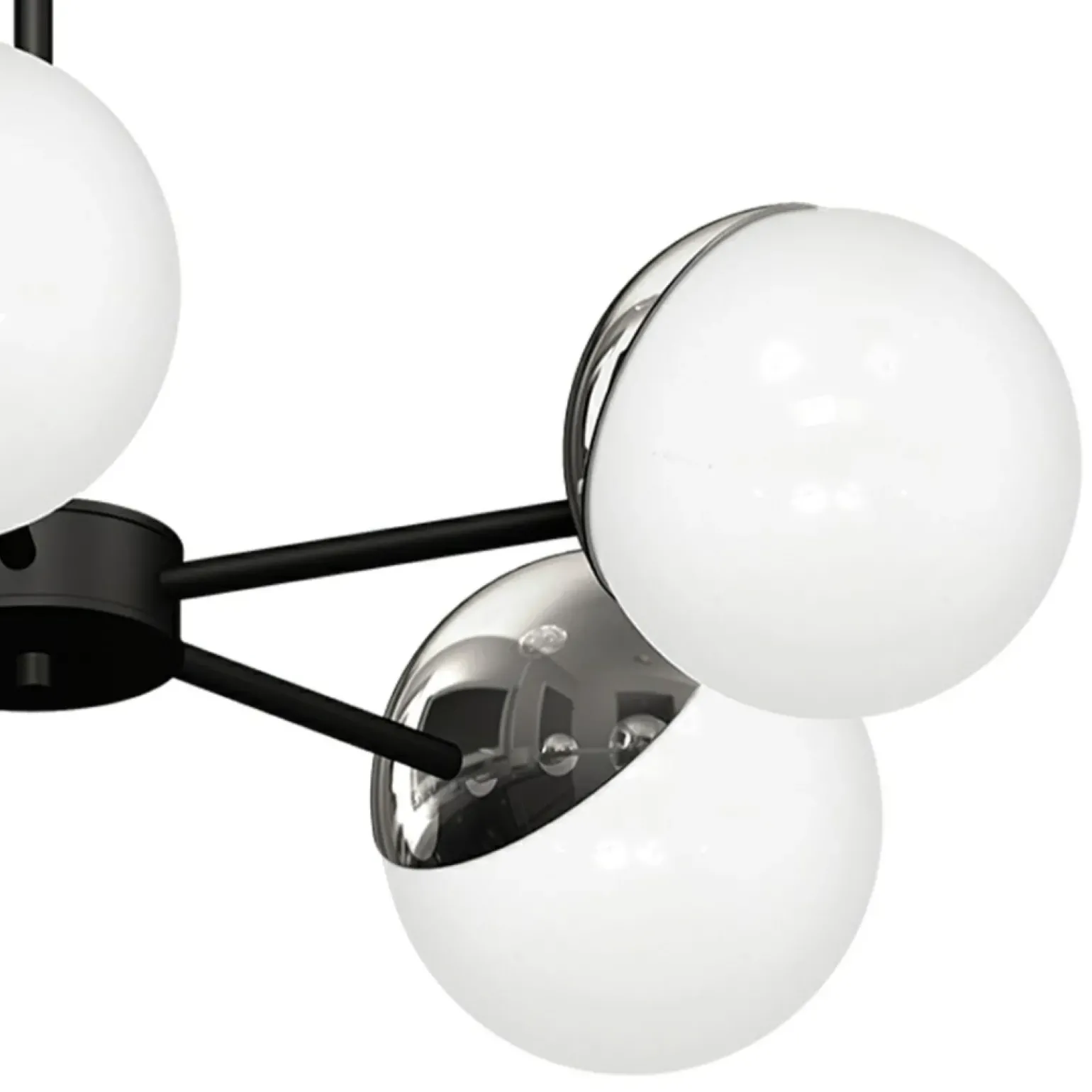 Discount Niebanalna lampa wisząca z pięcioma kloszami MLP8882 z serii SFERA | Kaja Oświet Żyrandole Nowoczesne