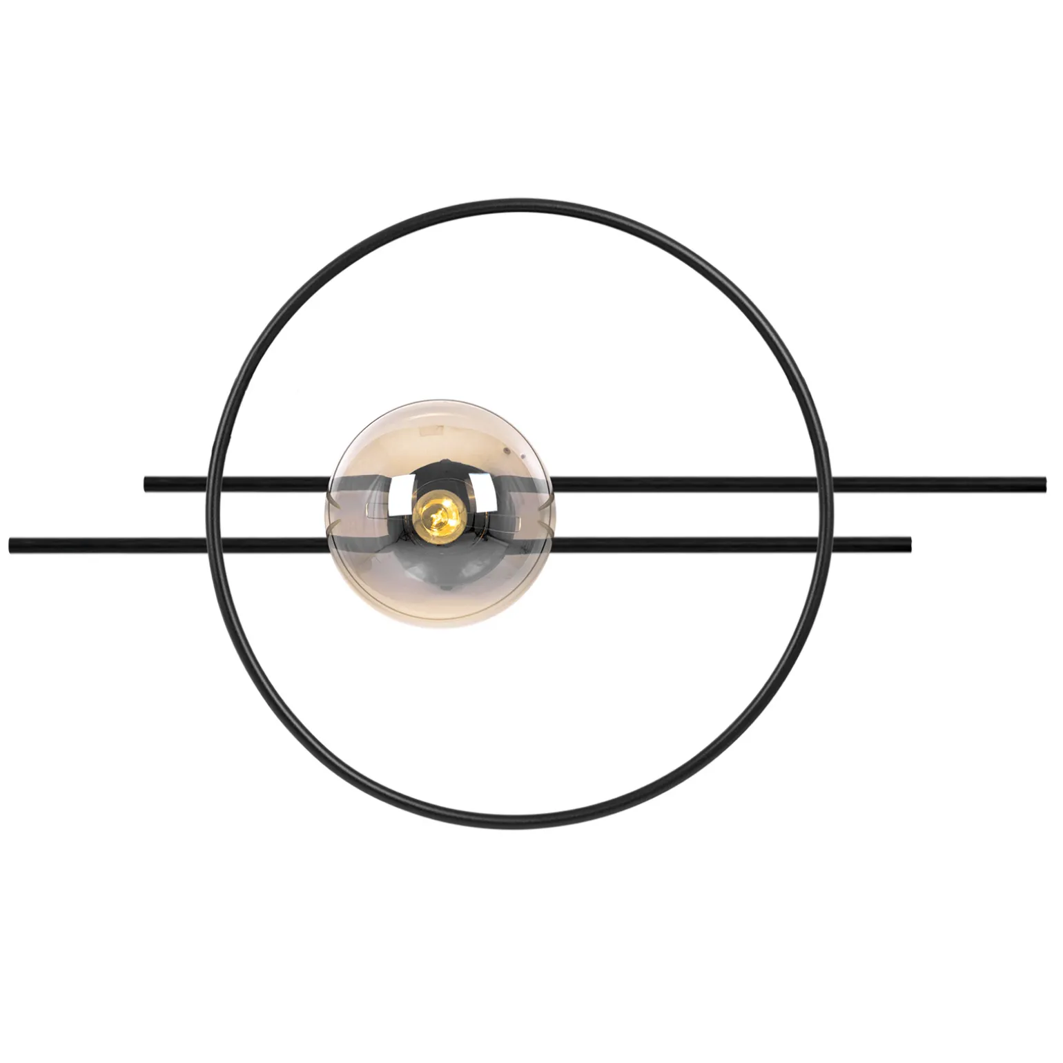 Sklep Kaja Niebanalny kinkiet z ozdobnym okręgiem i kloszem K-5346 z serii CORSA