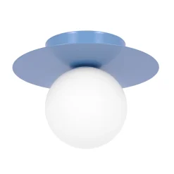 Sklep Kaja Niebieska lampa sufitowa z białymi kulkami K-5447 z serii ROBIN