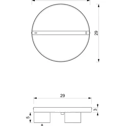 Discount Niebieska lampa sufitowa na białej podstawie MLP7551 z serii DIXIE | Kaja Oświet Żyrandole Nowoczesne