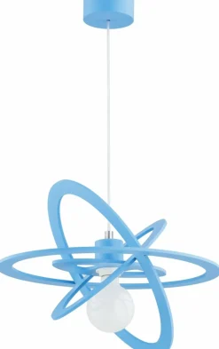 Best Niebieska lampa wisząca z regulowanym zwisem AL 62138 ORLANDO | Kaja Żyrandole Nowoczesne