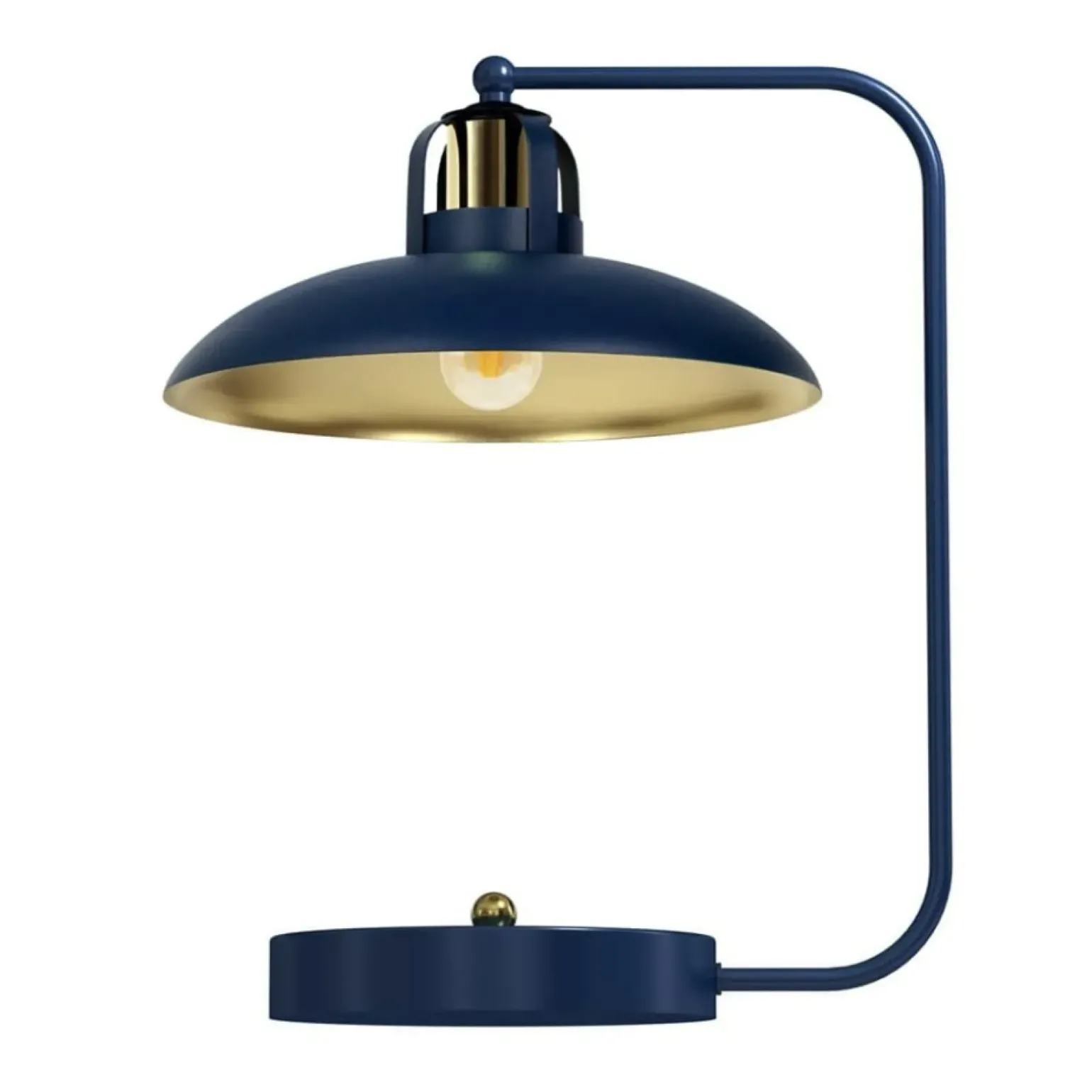Sklep Kaja Niebieska, metalowa lampa stołowa do salonu MLP7716 z serii FELIX | Kaja Oświetl