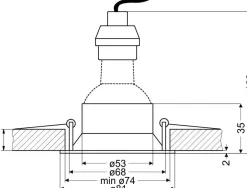 Sklep Kaja Niebieskie oczko podtynkowe, kolorowa oprawka 2268736 SA-12 | Kaja