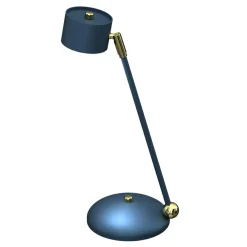 Sklep Kaja Niebiesko-złota lampka biurkowa, do biura MLP7776 z serii ARENA | Kaja Oświetlen