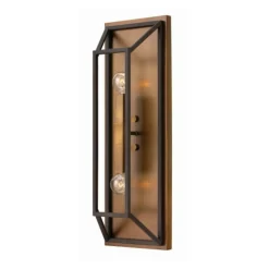 Sklep Kaja Niecodzienna lampa ścienna, brązowa HK-FULTON2 z serii FULTON