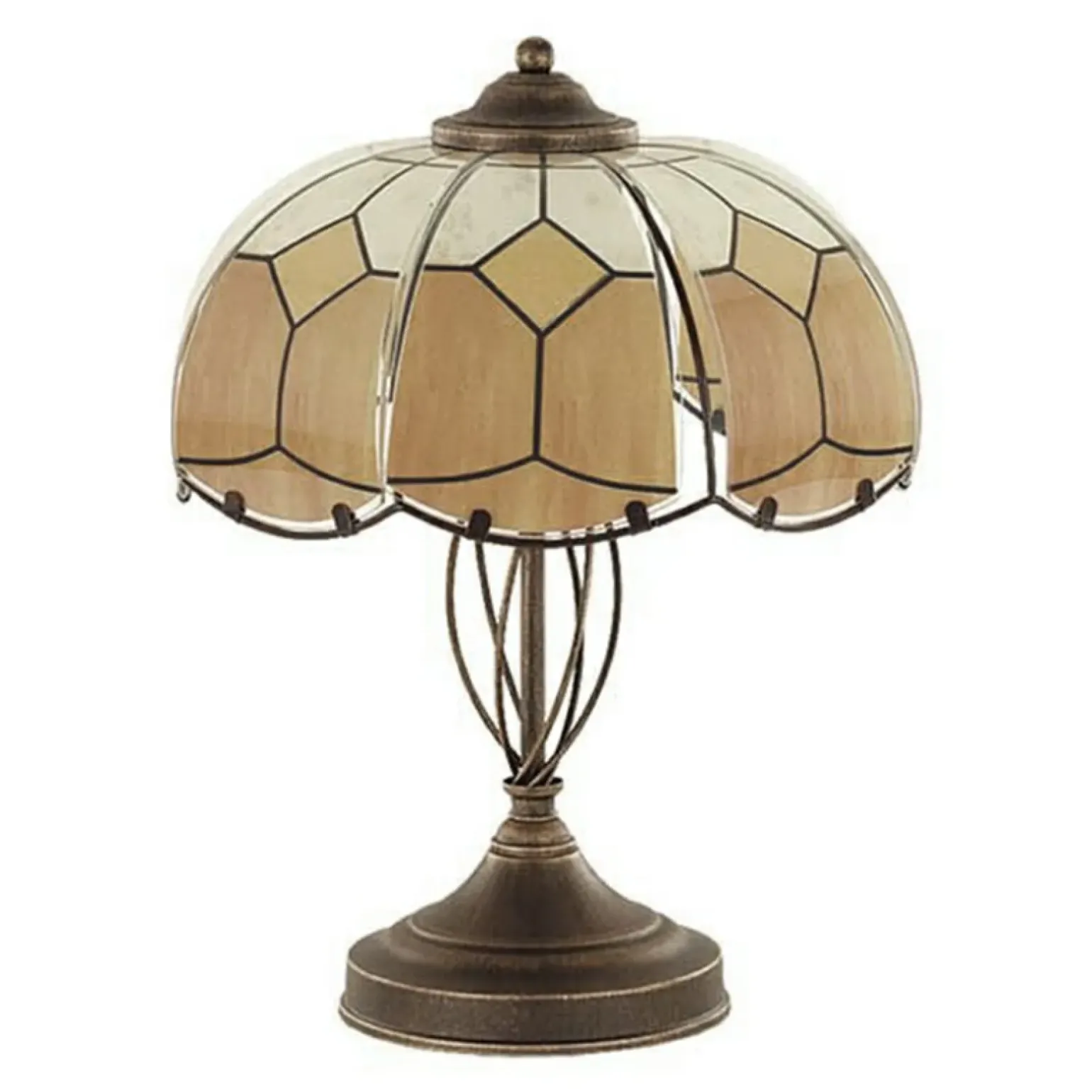 Sklep Kaja Niecodzienna lampa stołowa z postarzanego metalu AL 10658 | Kaja