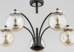 Cheap Niecodzienna lampa sufitowa w czerni i złocie AL 25545 | Kaja Żyrandole Nowoczesne