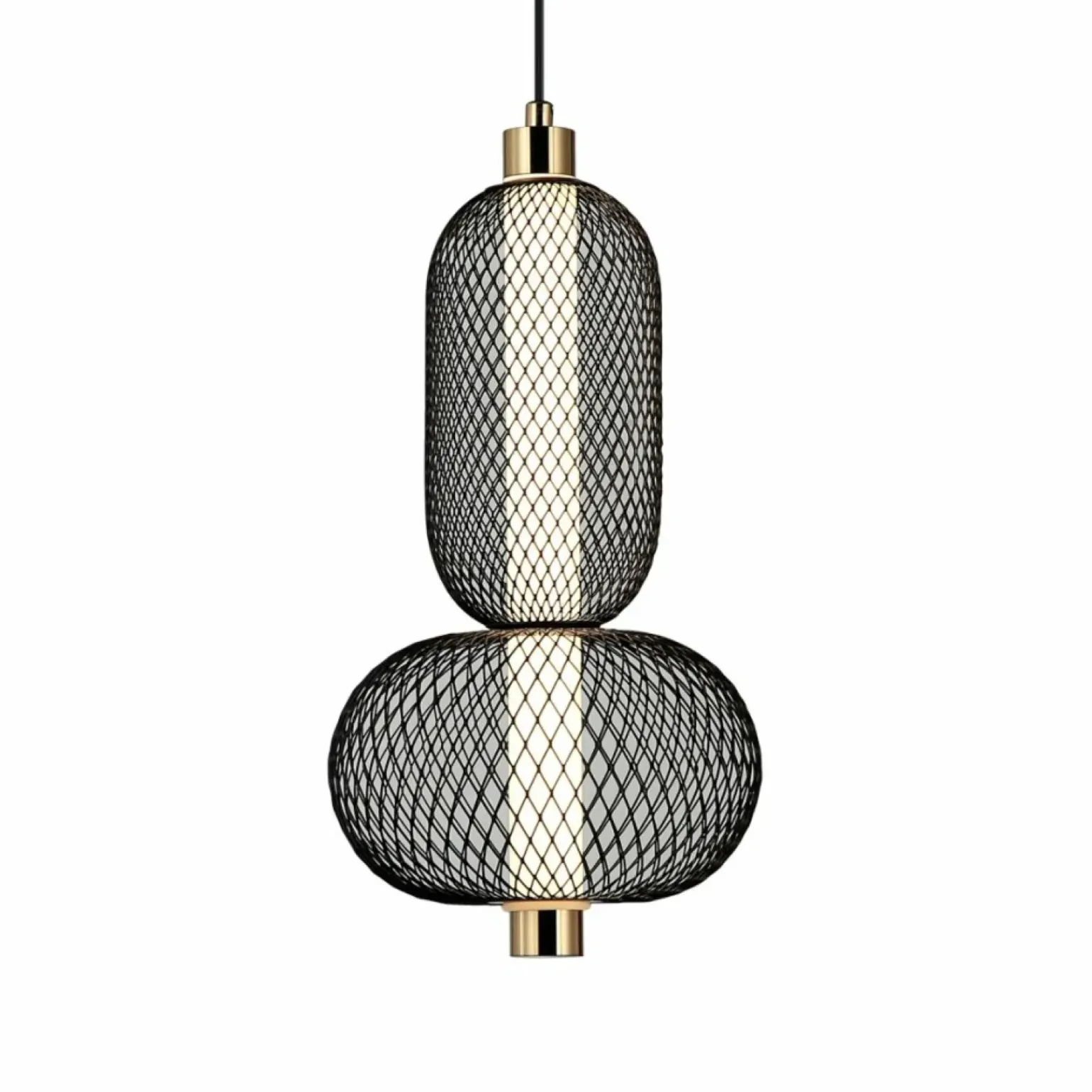 Best Sale Niecodzienna lampa wisząca, czarna PND-84283-2-BK z serii MARCO Żyrandole Nowoczesne