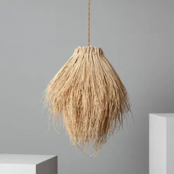 Shop Nieregularna, naturalna lampa wisząca ABR-NLW33-BH-E27 BOHO | Kaja Żyrandole Nowoczesne