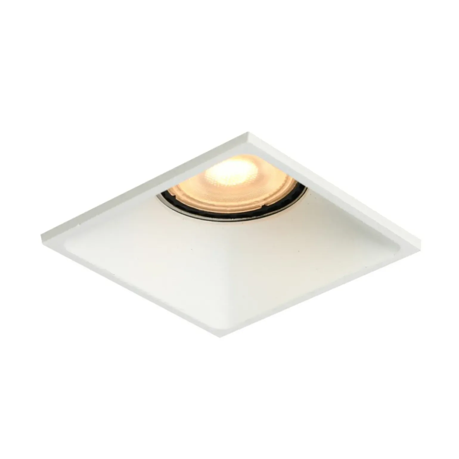 Sklep Kaja Nieruchoma, kwadratowa lampa wpustowa DL-61903C-WH NARU | Kaja