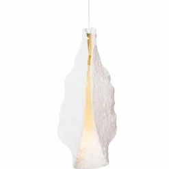 Best Niespotykana, biała lampa wisząca LED MX P0540 CONCHA | Kaja Żyrandole Nowoczesne