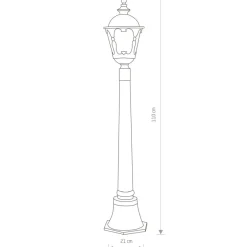 Sklep Kaja Niespotykana, zdobiona latarnia ogrodowa 4685 TYBR | Kaja Oświetlenie