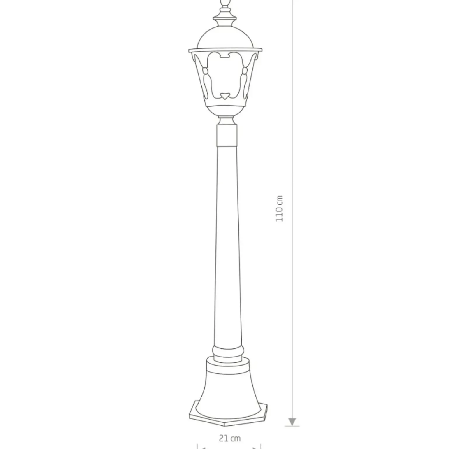 Sklep Kaja Niespotykana, zdobiona latarnia ogrodowa 4685 TYBR | Kaja Oświetlenie