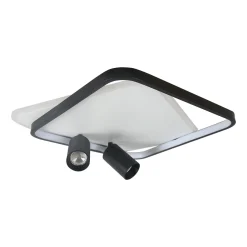 Sklep Kaja Niespotykany plafon LED z tubami LP-0612/2C SQUARE BK PARMA | Kaja