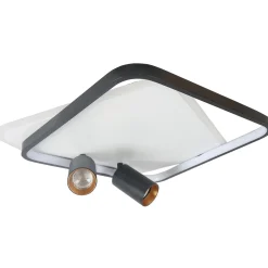 Sklep Kaja Niespotykany plafon LED z tubami LP-0612/2C SQUARE BK PARMA | Kaja