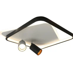 Sklep Kaja Niespotykany plafon LED z tubami LP-0612/2C SQUARE BK PARMA | Kaja