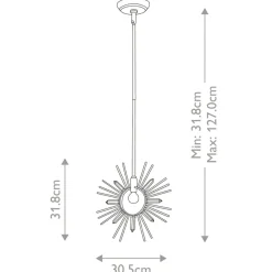 Fashion Niestandardowa lampa wisząca GN-SUN-KING-P-G z serii SUN KING Żyrandole Nowoczesne