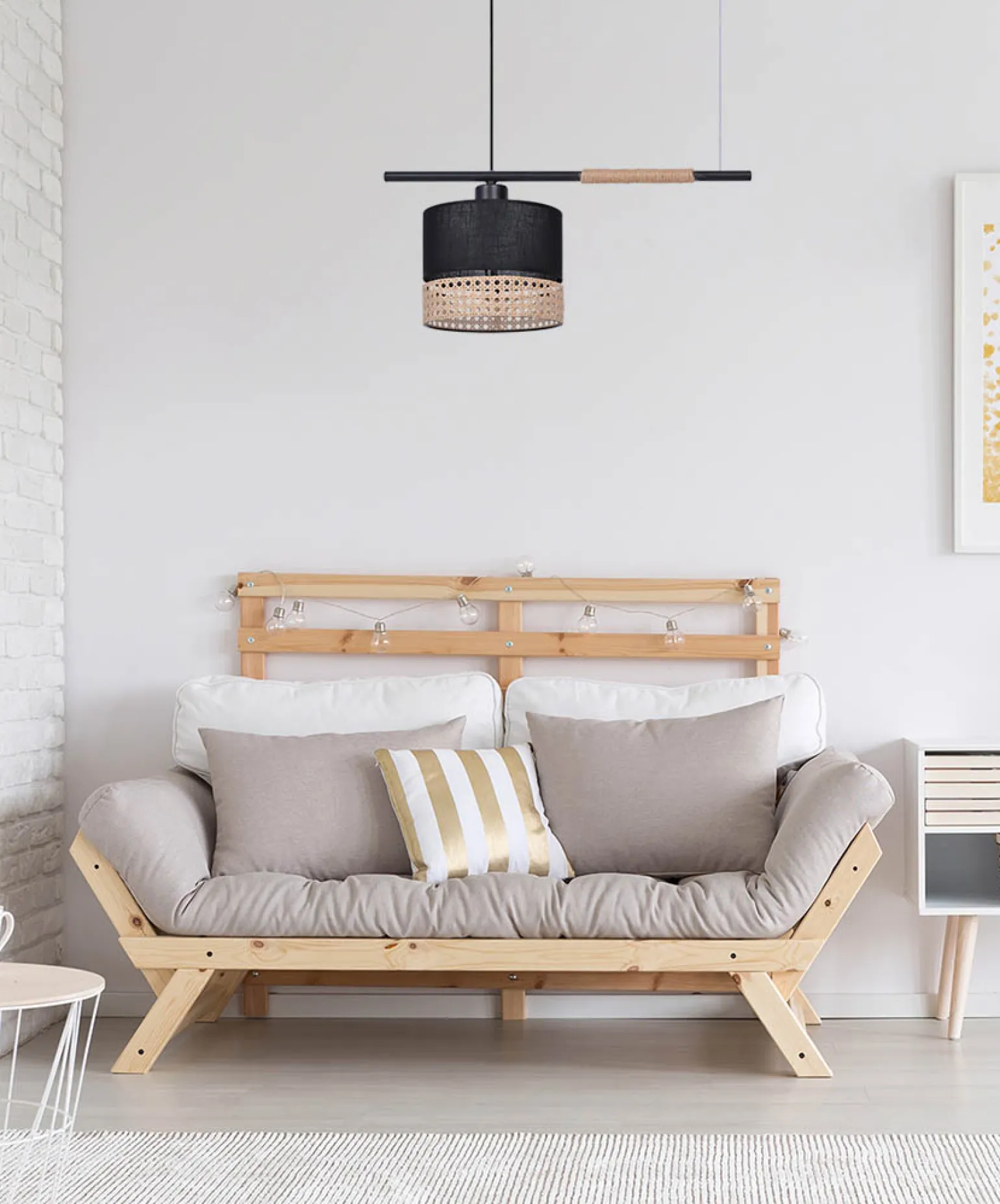 Sklep Kaja Niesymetryczna lampa wisząca w stylu boho K-4365 | Kaja Oświetlenie